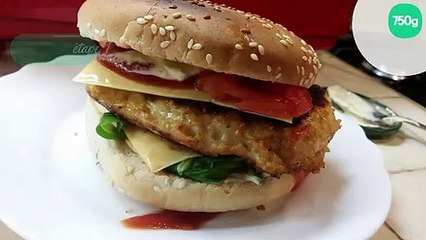 Humburger au steak haché de poulet maison