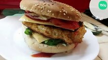 Humburger au steak haché de poulet maison