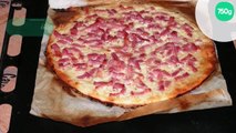 Pizza blanche aux lardons