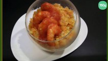 Lentilles corail façon risotto et gambas