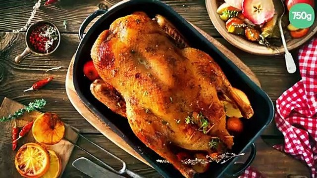 Canard farci aux pommes et Calvados