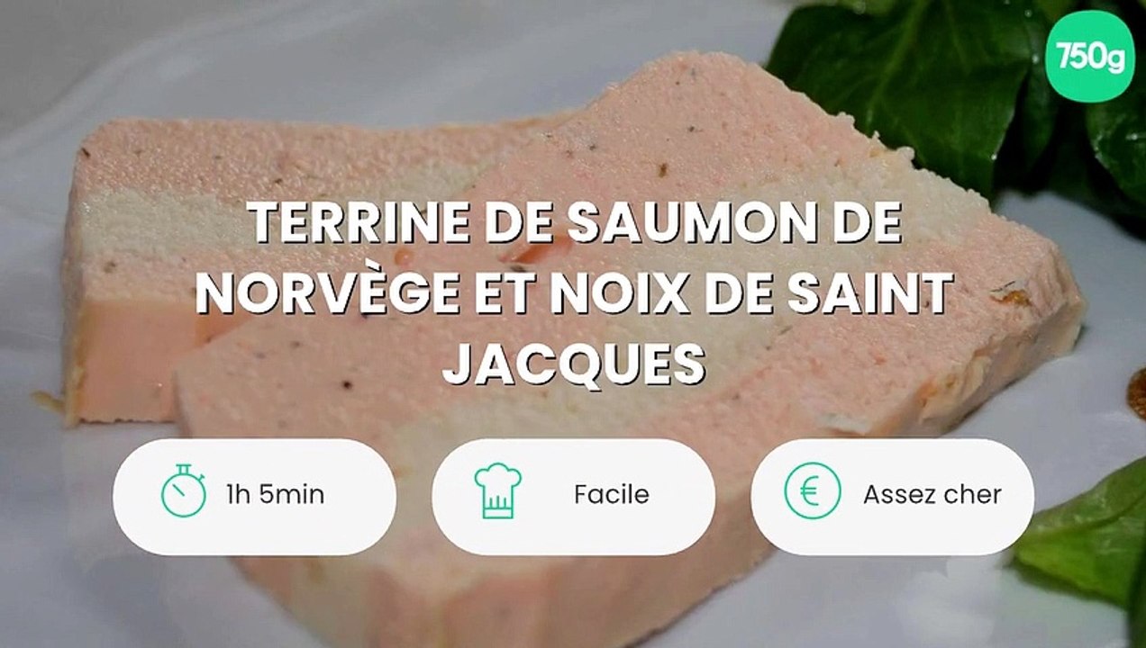 Terrine de saumon de Norvège et noix de Saint Jacques