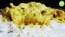 Poulet au curry et lait de coco