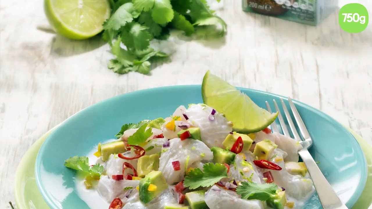 Ceviche de dorade avocat coco