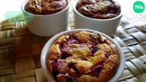 Clafoutis aux framboises et aux amandes