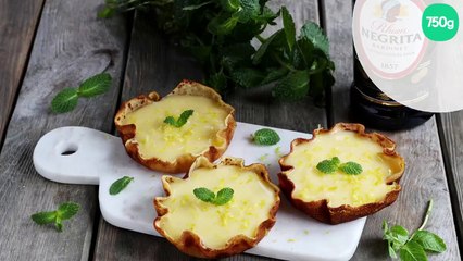 TartiCrêpe au rhum et lemon curd