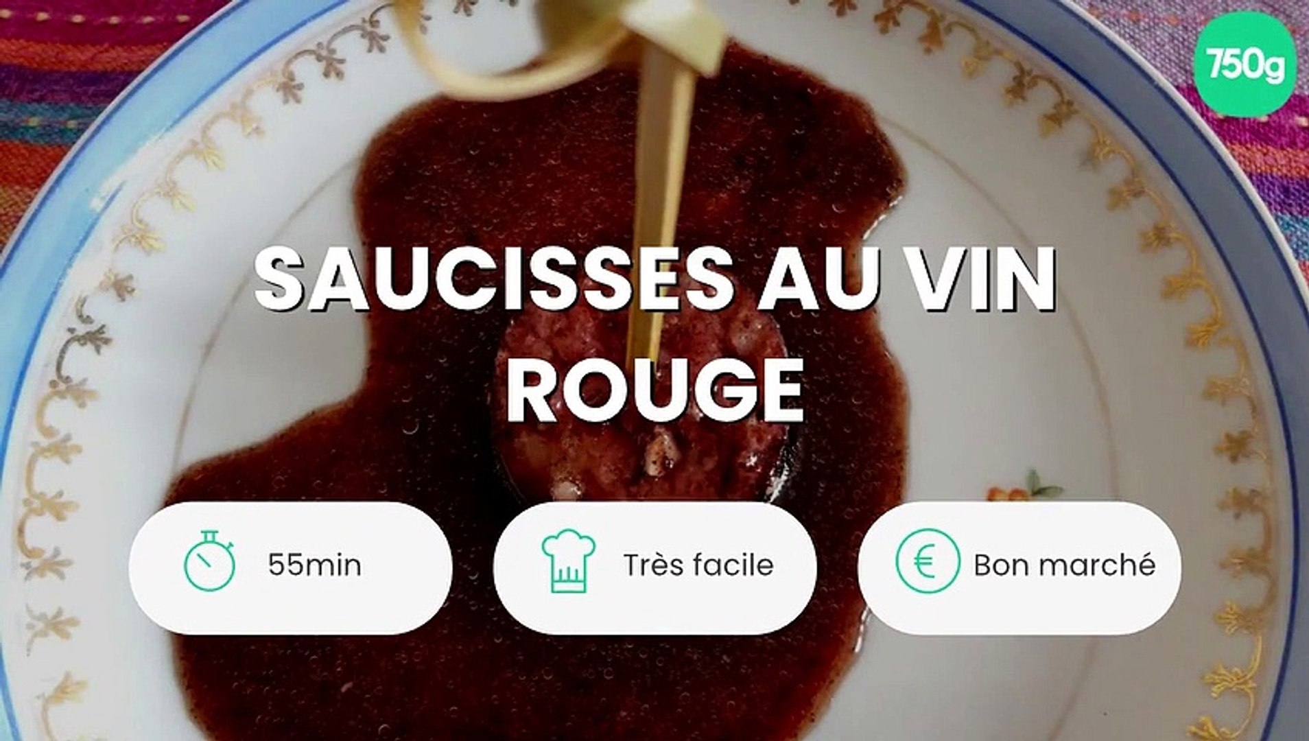Saucisses au vin rouge - Vidéo Dailymotion