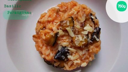 Risotto aux aubergines