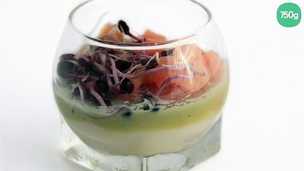 Verrines de saumon au St Môret