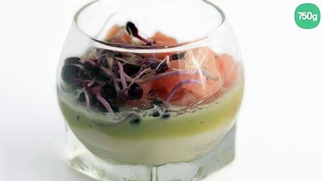 Verrines de saumon au St Môret