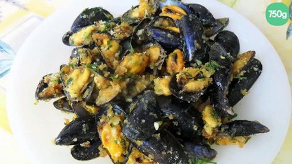 Moules à la mie de pain