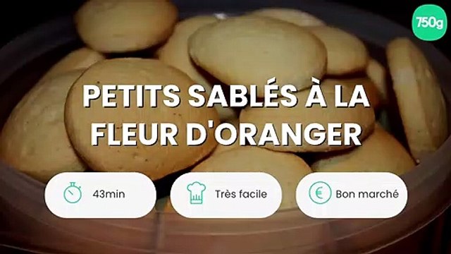 Petits sablés à la fleur d'oranger