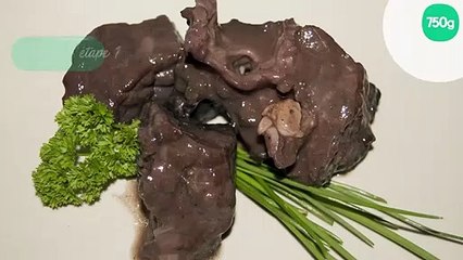 Poumon de bœuf au vin rouge