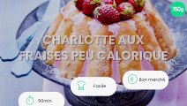 Charlotte aux fraises peu calorique