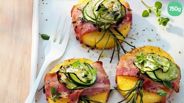 Galettes de polenta au lard et au romarin