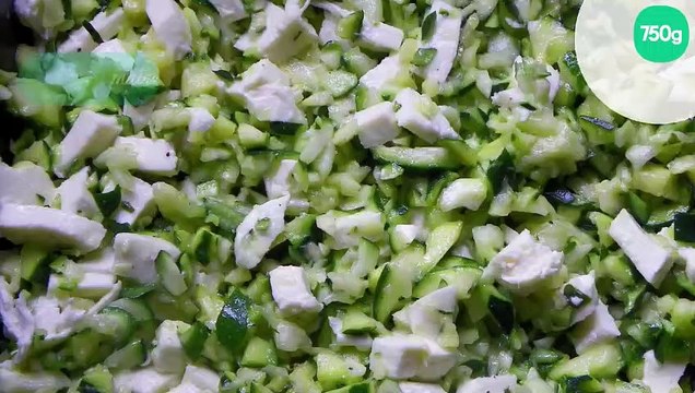 Courgettes rapées à la mozzarella