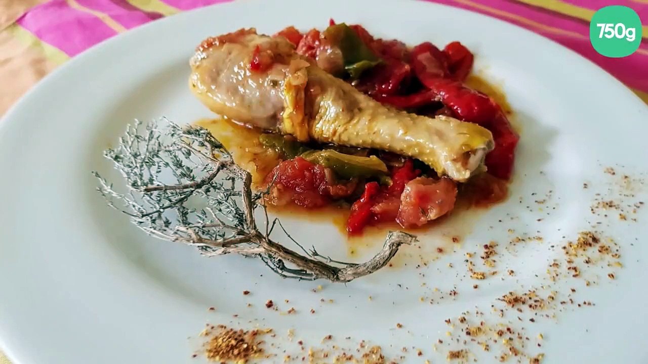 Poulet basquaise authentique
