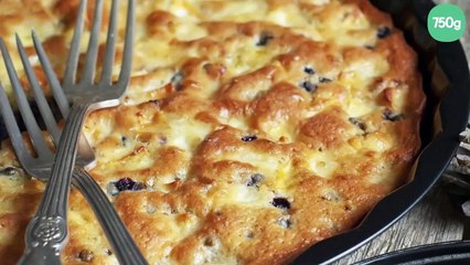 Quiche sans pâte au Bresse Bleu