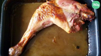 Cuisse de dinde au miel