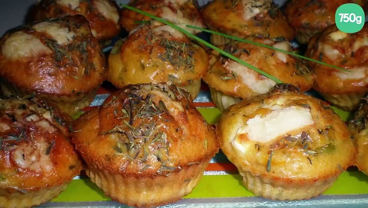 Mini-cake carotte-courgette-mozzarella