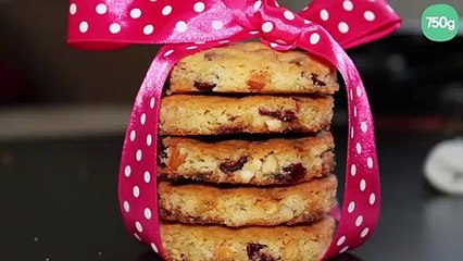 Cookies américains au chocolat blanc et aux cranberries