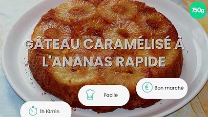 Download Video: Gâteau caramélisé à l'ananas rapide