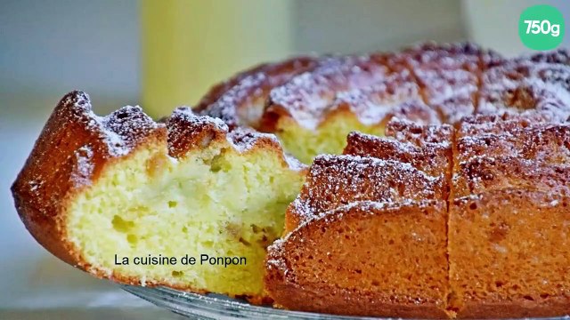 Gâteau yaourt au beurre de rhubarbe