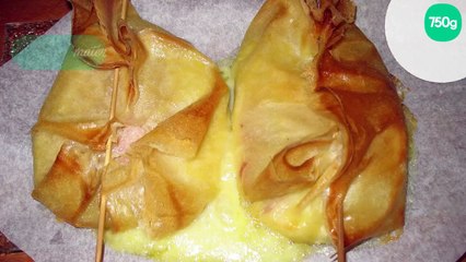 Papillotes croustillantes de camembert