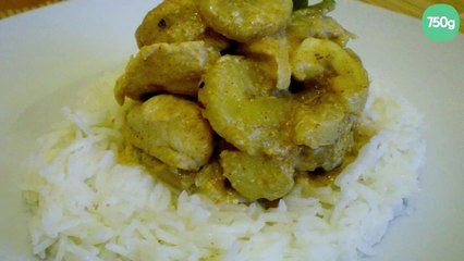Poulet banane au lait de coco