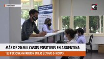 Más de 20 mil casos positivos en argentina