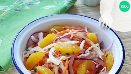 Coleslaw à l’orange sans mayonnaise