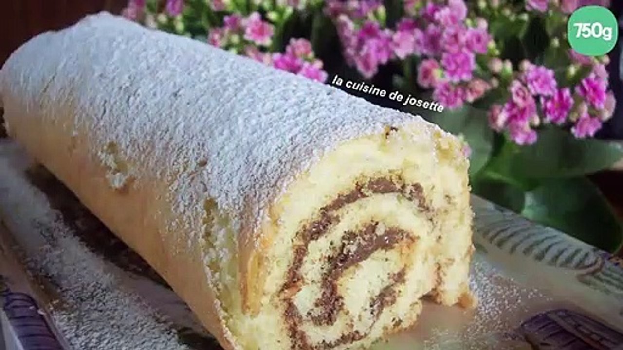 Roulé au chocolat noir