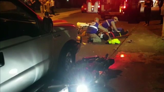Jovem fica ferido em colisão entre moto e caminhonete no Bairro Nova Cidade; Siate foi mobilizado