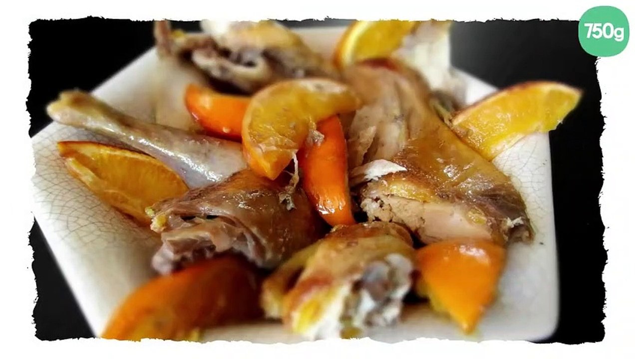 Cocotte de pintade et oranges confites