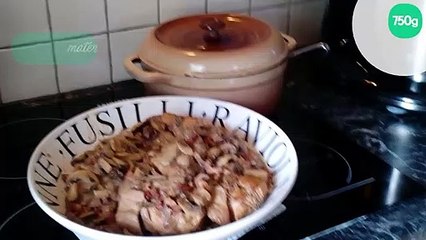 Lapin au cidre et lardons