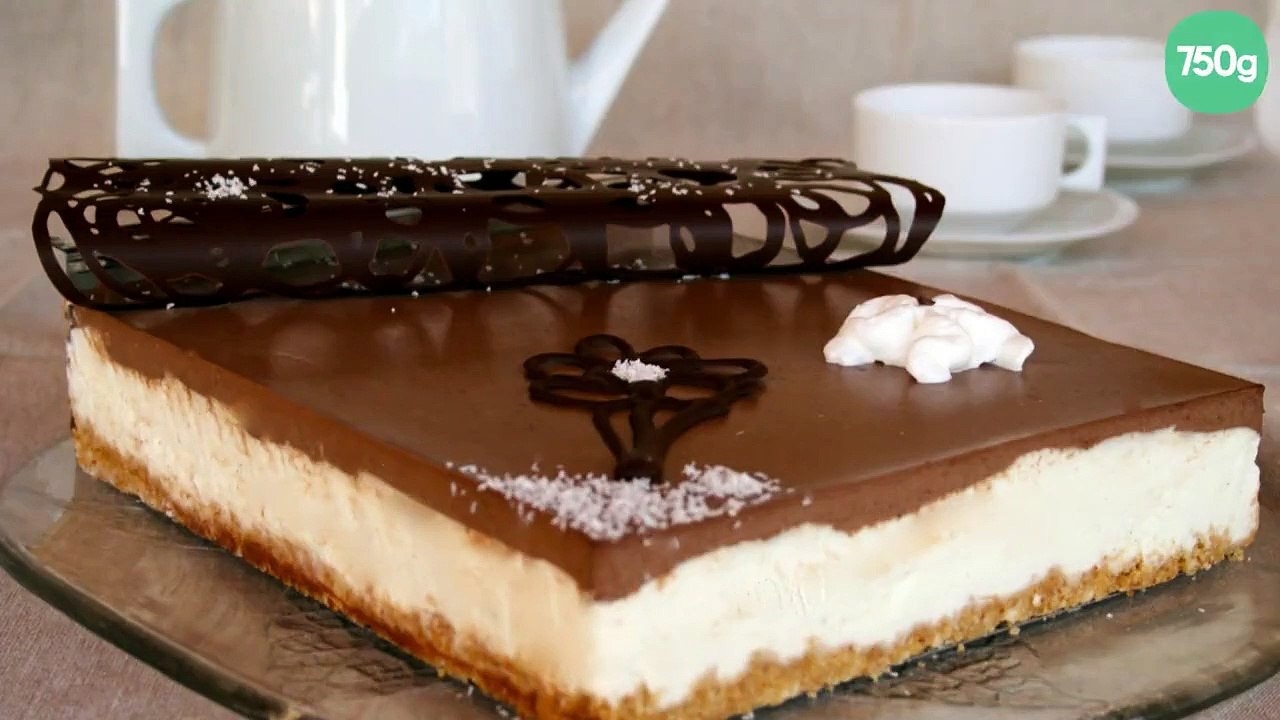 Entremets vanille-chocolat