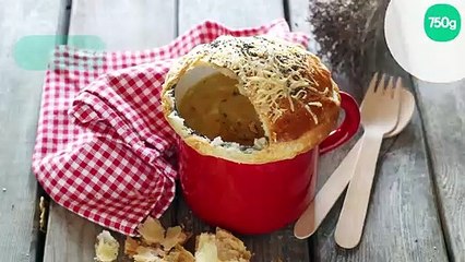 Soupe à l'oignon en croûte