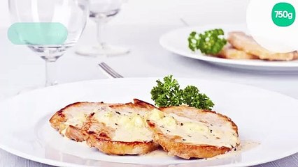 Filet de porc au Saint Agur et aux noisettes