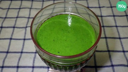 Green smoothie aux épinards