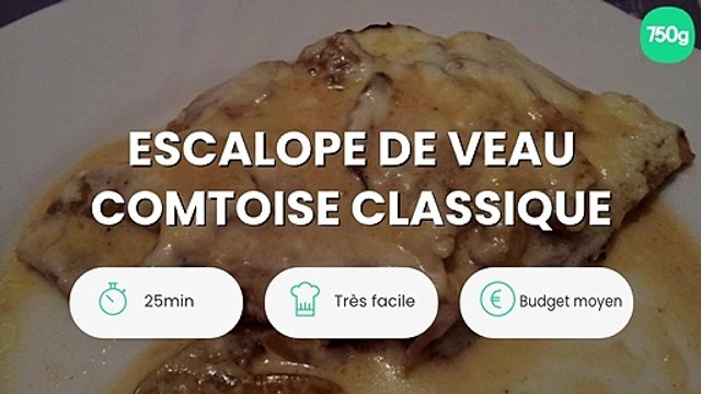Escalope de veau comtoise classique