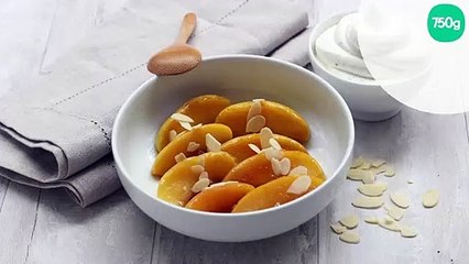 Pommes caramélisées, chantilly à la vanille