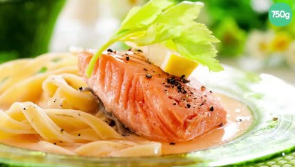 Darnes de saumon sauce aux crevettes au thermomix