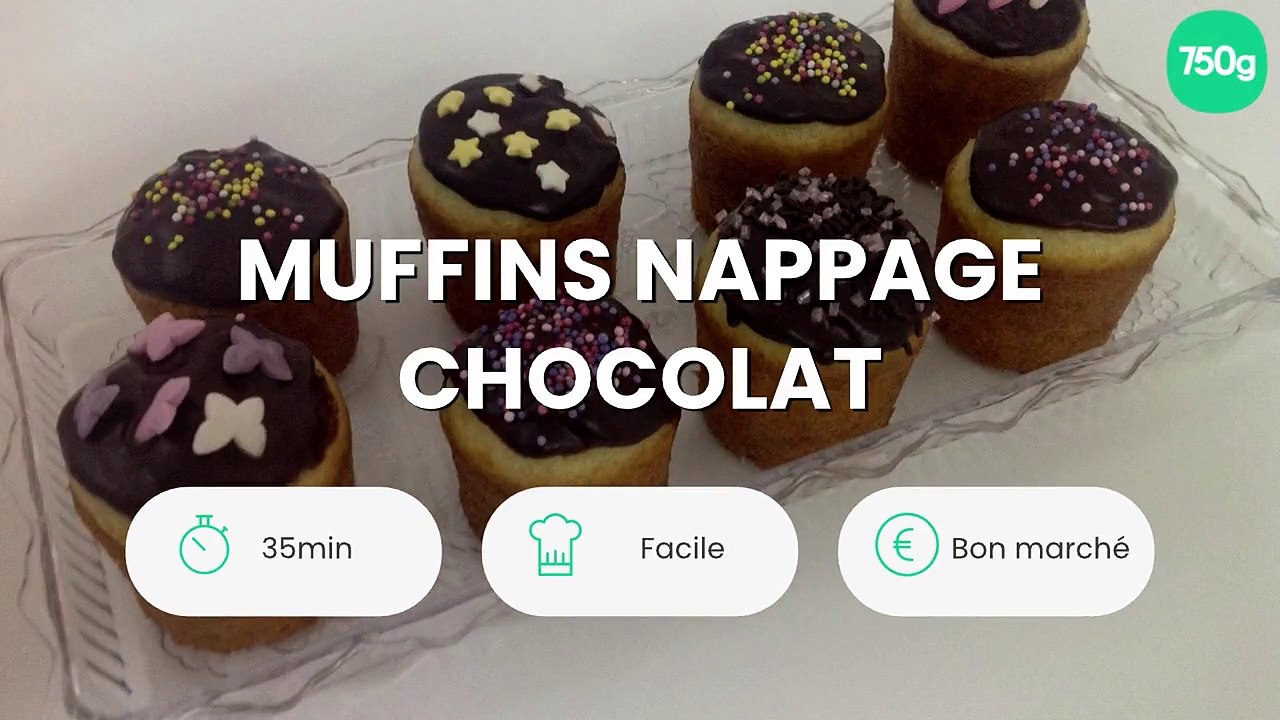 Muffins nappage chocolat