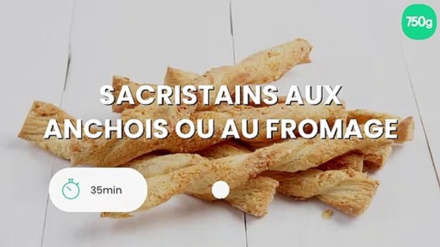 Sacristains aux anchois ou au fromage