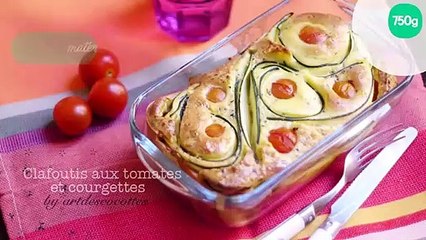 Clafoutis aux tomates et courgettes