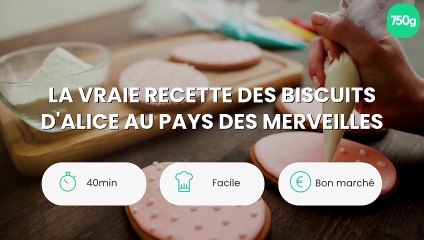 La vraie recette des biscuits d'Alice au pays des merveilles