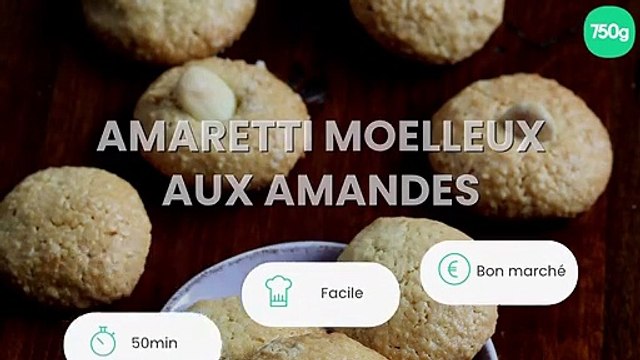 Amaretti moelleux aux amandes