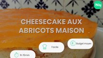 Cheesecake aux abricots maison