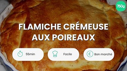 Flamiche crémeuse aux poireaux