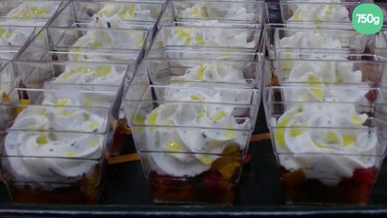 Verrine de poivrons/boursin